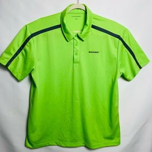 port authority Mens polo Shirt Sz XL Green 100% Polyester